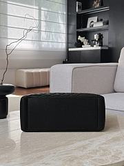 Chanel Quilted Caviar Leather Grand Shopper Tote Black Silver Hardware - 33.5x24x12.5cm - 5