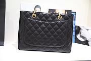 Chanel Quilted Caviar Leather Grand Shopper Tote Black Gold Hardware - 33.5x24x12.5cm - 6