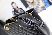 Chanel Quilted Caviar Leather Grand Shopper Tote Black Gold Hardware - 33.5x24x12.5cm - 4