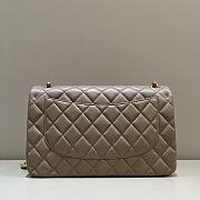 Chanel Jumbo Quilted Lambskin Beige Taupe Gold Hardware - 30x19.5x10cm - 4