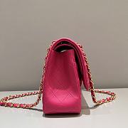 Chanel Jumbo Quilted Lambskin Hot Pink Gold Hardware - 30x19.5x10cm - 6