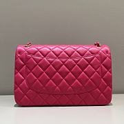 Chanel Jumbo Quilted Lambskin Hot Pink Gold Hardware - 30x19.5x10cm - 2