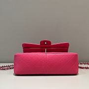 Chanel Jumbo Quilted Lambskin Hot Pink Silver Hardware - 30x19.5x10cm - 6