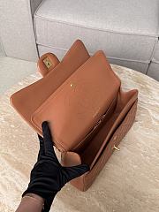 Chanel Jumbo Quilted Lambskin Brown Gold Hardware - 30x19.5x10cm - 2