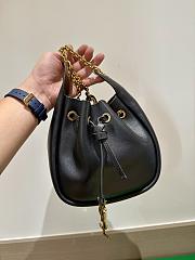 YSL Saint Laurent Supple Bucket Bag in Black - 28x22x9cm - 1