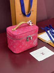 LV Nice Mini Monogram Heritage Pink - 20x13.5x12cm - 1