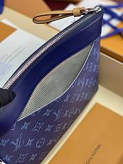 LV Pochette Voyage Souple Monogram Heritage Blue - 30x21x7.5cm - 6