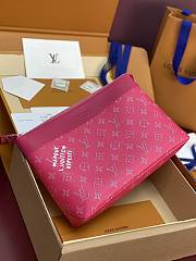LV Pochette Voyage Souple Monogram Heritage Pink - 30x21x7.5cm - 6