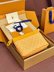 LV Pochette Voyage Souple Monogram Heritage Yellow - 30x21x7.5cm - 5