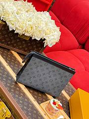 LV Pochette Voyage MM Monogram Eclipse Canvas Gray M69535 - 27x21x6cm - 2