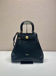 Prada Carey Medium Leather Bag Black 1BG567 - 31x30x6.5cm - 1