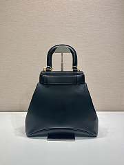 Prada Carey Medium Leather Bag Black 1BG567 - 31x30x6.5cm - 3
