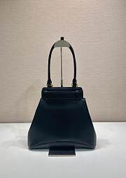 Prada Carey Medium Leather Tote Bag Black 1BG567 - 31x28x5cm - 2