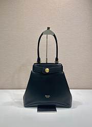 Prada Carey Medium Leather Tote Bag Black 1BG567 - 31x28x5cm - 3