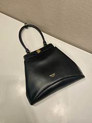 Prada Carey Medium Leather Tote Bag Black 1BG567 - 31x28x5cm - 5
