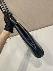 Prada Carey Medium Leather Tote Bag Black 1BG567 - 31x28x5cm - 6