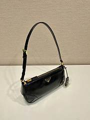 Prada Re Edition 2002 Medium Brushed Leather Shoulder Bag Black 1BC221 - 26x11.5x6cm - 5
