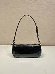 Prada Re Edition 2002 Medium Brushed Leather Shoulder Bag Black 1BC221 - 26x11.5x6cm - 4