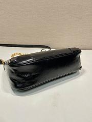 Prada Re-Edition Mini Brushed Leather Bag Black 1BC204 - 22x18x6cm - 2