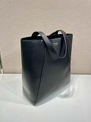 Prada Leather Tote Bag Black 2VG122 - 38x42x17cm - 3