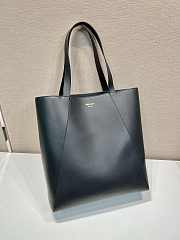 Prada Leather Tote Bag Black 2VG122 - 38x42x17cm - 2