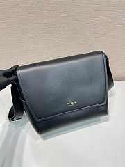 Prada Men's Large Leather Shoulder Bag Black 2VD068 - 30x27.5x15cm - 4