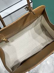 Prada Medium Linen Blend Tote Bag Neutrals 1BG572 - 35x22.5x18cm - 6