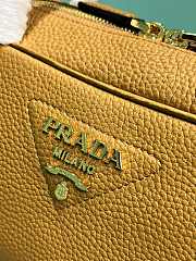 Prada Medium Leather Top Handle Bag 1BB126 Yellow - 28x13x8cm - 6