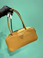 Prada Medium Leather Top Handle Bag 1BB126 Yellow - 28x13x8cm - 1