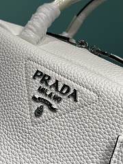 Prada Leather Top-handle Bag White 1BB102 - 24x12x8.5cm - 6