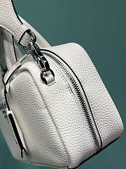 Prada Leather Top-handle Bag White 1BB102 - 24x12x8.5cm - 4