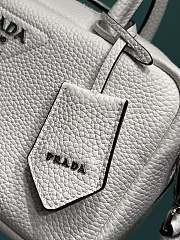 Prada Leather Top-handle Bag White 1BB102 - 24x12x8.5cm - 2
