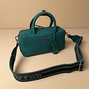 Prada Leather Top-handle Bag Green 1BB102 - 24x12x8.5cm - 6