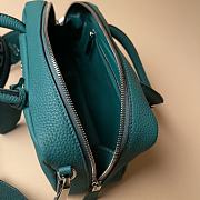 Prada Leather Top-handle Bag Green 1BB102 - 24x12x8.5cm - 4