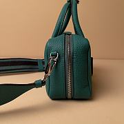 Prada Leather Top-handle Bag Green 1BB102 - 24x12x8.5cm - 3