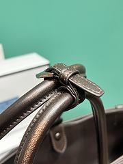 Prada Buckle Nappa Leather Bag With Belt Dark Brown 2VG126 - 48x34x18cm - 6