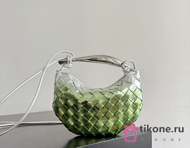 Bottege Veneta Baby Sardine Fresh Mint/Silver - 22x12x2.5cm - 1