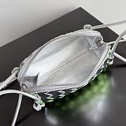 Bottega Veneta Concert Pouch Fresh Mint/Silver - 18.5x11.5x8.5cm - 5