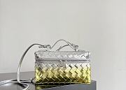 Bottega Veneta Bang Bang Vanity Case Yellow/Silver - 23x12.5x4cm - 1