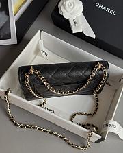 Chanel Double Pocket Wallet On Chain Caviar Black 19cm - 5