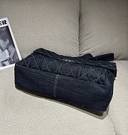Chanel Larrge Vintage Denim Quilted Black - 40x30x11cm - 4