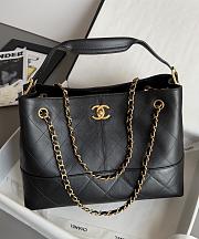 Chanel Small Tote Calfskin & Gold Tone Metal Black - 36x24x14cm - 1