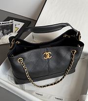 Chanel Small Tote Calfskin & Gold Tone Metal Black - 36x24x14cm - 2