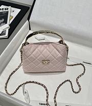 Chanel Coco Crush Handle Bag Caviar Light Pink - 19x14x7cm - 6