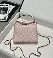 Chanel Coco Crush Handle Bag Caviar Light Pink - 19x14x7cm - 5