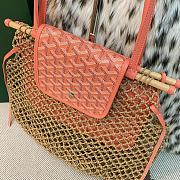 Goyardine Net Aligre Tote Orange - 30x34x7cm - 6