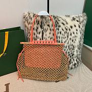 Goyardine Net Aligre Tote Orange - 30x34x7cm - 4