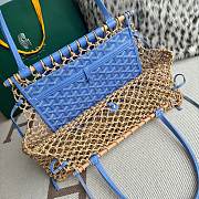 Goyard Saint Louis Goyardine Net Aligre Tote Blue - 30x34x7cm - 5