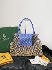 Goyard Saint Louis Goyardine Net Aligre Tote Blue - 30x34x7cm - 1