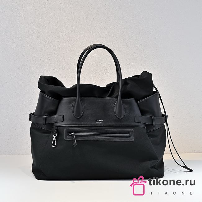 The Row Margaux 17 Inside Out Canvas Tote Bag Black - 45x32x24cm - 1